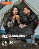 Sportneer Wearable Sleeping Bag for Adults & Kids – Walkable with Arm Zippers, 4 Season Lightweight Portable, Compact for Camping, Hiking, Backpacking, Travel & Outdoor Events
