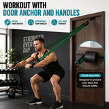 ONYXARAEL Resistance Bands Set, Anti-Snap Workout Bands with Handles, Stackable Resistance Bands for Men & Women, Home Gym Equipment with Door Anchor for Strength Training & Full Body Workout