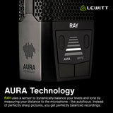 RAY Microphone with Autofocus for Your Voice - Mute by Distance and Mute Button - for Podcasts, Streaming, Content and Music in Studio Quality - 1" Studio Condenser Capsule Lewitt