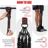 Pull Up Assistance Bands 260lbs, Heavy Pull Up Bands Resistance Bands for Pull Ups Working Out with Feet Rest, Pull Up Bar Bands Assistance Bands, Height Adjustable