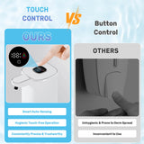 Automatic Soap Dispenser Liquid Touchless,Wall USB Rechargeable 5-Level Adjustable,Large Capacity 12.17oz/360mL Smart Hand Soap Dispenser for Kitchen Bathroom Kids Family