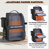 RAINSMORE 40L Fishing Backpack with Rod Holders & Cooler Compartment Water-Resistant Fishing Tackle Backpack with Rain Cover, Fits 4 x 3600 Boxes, Outdoor Gear Pack for Fishing & Camping