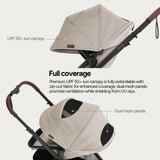 Mompush Ultimate 3 Full Size Stroller, Extendable Seat, Infant to Toddler