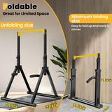 DOBESTS Power Tower Pull Up Bar Free Standing, Adjustable Foldable Pull Up Station, Home Gym Strength Training Equipment 700LBS(011,yellow)