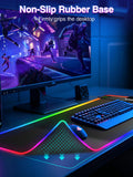 XXL RGB Gaming Mouse Pad with 15W Magnetic Wireless Charger