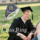 Oseew 2027 Men Custom Pattern Graduation Ring Gift Style3