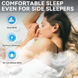 Houlyn Sleep Earbuds for Side Sleepers, Wireless Noise Cancelling Sleep Headphones with Sleep Mode, LED Power Display, Comfort Fit for Sleeping, Working, Hiking (Deep Black)