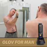 OLOV For Man Beard Trimmer, 21 Piece All-in-One Mens Grooming Kit and Hair Clipper, Nose, Ear, Body and Face, Electric Razor with USB Recharge Dock, Christmas Gift Wrapping