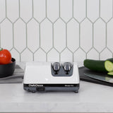 Chef'sChoice Professional Electric Knife Sharpeners UltraHone With 100-Percent Diamond Abrasives And Precision Angle Guides For 20-Degree Straight-Edge and Serrated Knives, 2-Stage, White