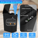 3 Pack Automatic Small Bathroom Trash Can with Lid - 2.5 Gallon Touchless Garbage Can Kssvzz