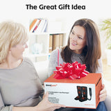SHINE WELL Leg Massager with Heat and Compression, Legs Massage for Circulation and Pain Relief, Foot and Calf Massager for Swelling, Heated Air Compression Machine, Wellness Gift for Mom Dad