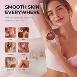 PRITECH Electric Razors for Women Legs, Easy-Clean Body Shaver, Wet & Dry Waterproof Bikini Trimmer, Portable Lady Hair Remover for Face Underarms Pubic (Pink)