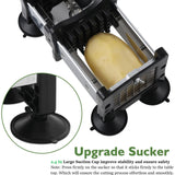 French Fry Cutter Potato Cutter Stainless Steel with 2 Size Durable Blades for Vegetables votron