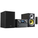 Philips Bluetooth & WiFi Stereo System for Home with CD Player, Spotify, Internet Radio, FM Radio, MP3 Playback, Crisp Highs and Rich Bass 100W, Remote Control Included