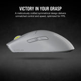 Corsair M75 AIR Wireless Ultra-Light FPS Gaming Mouse – 26,000 DPI – Ultra-Fast Input – Symmetric Shape – iCUE Compatible – PC, Mac – Light Gray