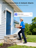 Hiseeu Doorbell Camera Wireless,Live View with Two-Way Talk,2K HD,Night Vision, 150° Wide View,Smart Human Detection,IP65 Waterproof,2.4G & 5GHz WiFi,Works with Alexa（No SD Slot ，Paid Cloud Storage）
