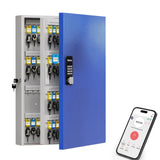 WeHere 192-Key Key Lock Box Wall Mount – Commercial Smart Key Cabinet Organizer with App, One-Time Code, Bluetooth & WiFi Unlock (Sold Separately), Key Management System for School, Rental, Office