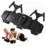 Ocdin Partner Ab Roller Wheel with Elbow Support- Two-Person Core Trainer, Stable Home Gym Equipment for Couples to Strengthen Core Muscles (Black)