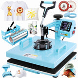Heat Press, 15x15 Shirt Press Machine with 30 OZ Tumbler Attachment, 5 in 1 Sublimation Shirt Printing AKEYDIY