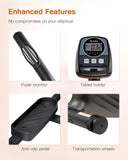 Niceday Elliptical Machine, Elliptical Trainer for Home with Hyper-Quiet Magnetic Driving System, 16 Resistance Levels, 15.5IN Stride, 400LBS Weight Capacity Niceday