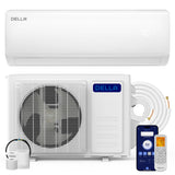 DELLA Econo Series 11500 BTU Mini Split Air Conditioner, 230V 17 SEER2 with Heat Pump, Cools up to 400 Sq.Ft, Wifi Enabled AC & Heater Ductless Inverter System, Works with Alexa, 16.4ft Kit