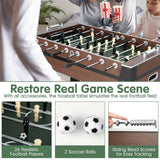 Giantex Foosball Table Adult Size - 54" Foosball Table Full Size with 2 Balls, Wood Football Table, Arcade Soccer Table Game for Kids Adults, Game Room, Home, Office, Party