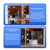 Wall Mounted Cell Phone Storage Box with Lock and Keys, 60 Compartments