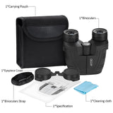 Occer 12x25 Compact Binoculars for Adults and Kids, Large Eyepiece Waterproof Binocular with Low Light Vision,High Powered Easy Focus Binoculars for Bird Watching,Outdoor Hunting,Travel,Sightseeing occer