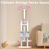 Borcolo Stair Stepper for Home, Vertical Climber Machine for Full-Body Exercise, Portable Stair Home-Upgrade Climber Fitness Equipment with Stable Frame Adjustable Handlebar for Women Men, Pink
