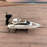 Ssccgym Remote Control Boat 4CH Electric Watercraft RC Sail Cruise Boat Yacht 15km/h for Lake Pool 14y+ Beginners