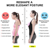 URSEXYLY Back Brace For Women Waist Trainer Vest Tummy Control Body Shaper Back Straightener Posture Corrector Spinal Neck Shoulder Support Adjustable Posture Trainer(3XL,Black)