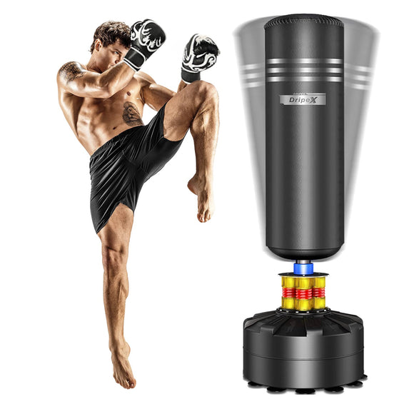 Dripex Freestanding Punching Bag 69''- 182lb Heavy Boxing Bag with Stand for Adult Youth - Men StandingBoxing Bags for Home Gym Dripex