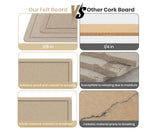 Extra Large Bulletin Board 96" x 48", Felt Pin Board, Beige Brown