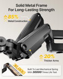 monTEK Vertical Stacked Dual Monitor Stand, 17–32", Full Motion Desk Mount