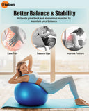 GalSports Yoga Ball Exercise Ball for Working Out, Anti-Burst and Slip Resistant Stability Ball, Swiss Ball for Physical Therapy, Balance Ball Chair, Home Gym Fitness GalSports