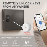 WeHere 120 Key Lock Box Wall Mount,Smart Key Cabinet with Keypad for Office