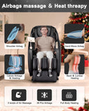 EASPEARL 2026 Massage Chair Full Body,Auto Extendable Footrest,53.15in SL-Track Zero Gravity Full Body Massage Chair with Heat,LCD Screen, Airbags, Bluetooth & APP Control, Shiatsu & Thai Stretch
