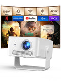 [Android 14 & 800ANSI] Magcubic Mini Projector 4K 8K Support, Smart Projector Native 1080P with WiFi 6, Bluetooth 5.4, Auto Focus, Auto Keystone, 180° Rotation, Portable Projetor for Bedroom HY450Max