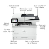 Black & White Printer with Fax (Renewed) HP