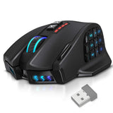 Wireless MMO Gaming Mouse, 16,000 DPI Optical Sensor, 2.4 GHz Transmission Technology