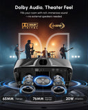 Daylight Projector 2400ANSI Ultra HD 4K HDR10+ Daytime Smart Projector with 2026 Upgraded Auto Lens Cap Tof Autofocus HDMI eARC/CEC WiFi6 Bluetooth5.4 40W DB Audio for Home Theater Gaming Ceiling