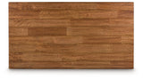 Signature Design by Ashley Wildenauer Lift Top Cocktail Table, Satin Finish Base, 2 Drawers, 2 Storage Bins, Hardwood Solids, 52" W x 28" D x 19" H, Light Brown & Black