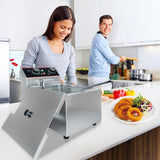 Commercial Deep Fryer, 6.3 QT/6 L Electric Deep Fryer with Single Basket and Lid, Stainless Steel Deep Fryer with Temperature Control