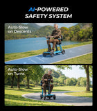 PAISEEC L5 Mobility Scooter 32 lbs Ultra Lightweight, One-Step Folding Mobility Scooter, Electric Scooter with PAI Safety System, Airline Approved Mobility Scooter for Seniors (Blue, 15 Miles)