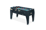 KICK Legend 55" Foosball Table (Black) – Professional Full-Size Indoor Game for Adults & Families with Counterbalanced & Uniformed Men, 6 Foosballs and Adjustable Leg Levelers