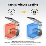 BougeRV 12V Portable Refrigerator Fridge Freezer Portable Car Fridge 53 Quart Electric Cooler12V/24V DC 110~240 V AC for RV Truck