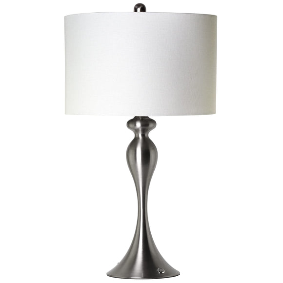 Brillá Metal LED Rechargeable Lamp - Battery Operated Desk Light with Built in Battery - Cordless LED Table Lamp for Home - Wireless Lantern for Office, Bedroom, & Living Room (25.5