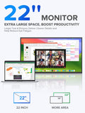 UPERFECT 22" 2K Touchscreen Portable Monitor, 100% DCI-P3 Gaming Monitor