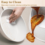 SODAY 12 Pcs Pots and Pans Set Non Stick, Cookware Sets White Granite Induction Cookware, Non-toxic Healthy Nonstick Kitchen Cooking Set