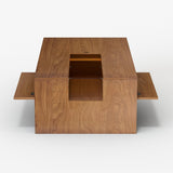 NessCarsti Coffee Table with LED Lights, 51" Modern Rectangular Living Room Center Table with Storage Shelves & Hidden Compartment, Stylish Tea Table for Apartment, Home, Office